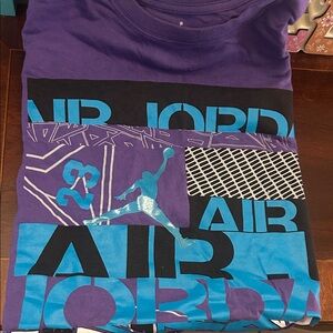 Jordan Kids Graphic Tee - Purple and Blue